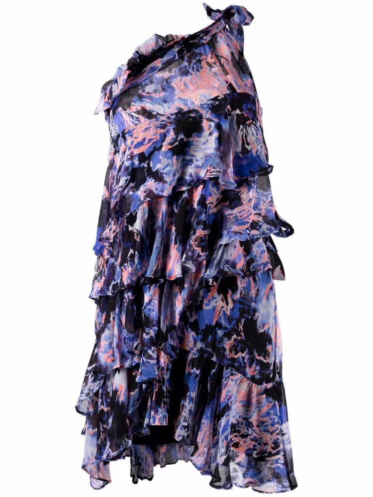 IRO Jofrey abstract-print dress - Blue Cover