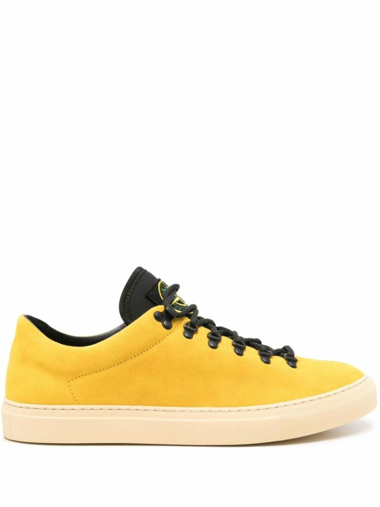 Stone Island Compass-motif sneakers - Yellow Cover