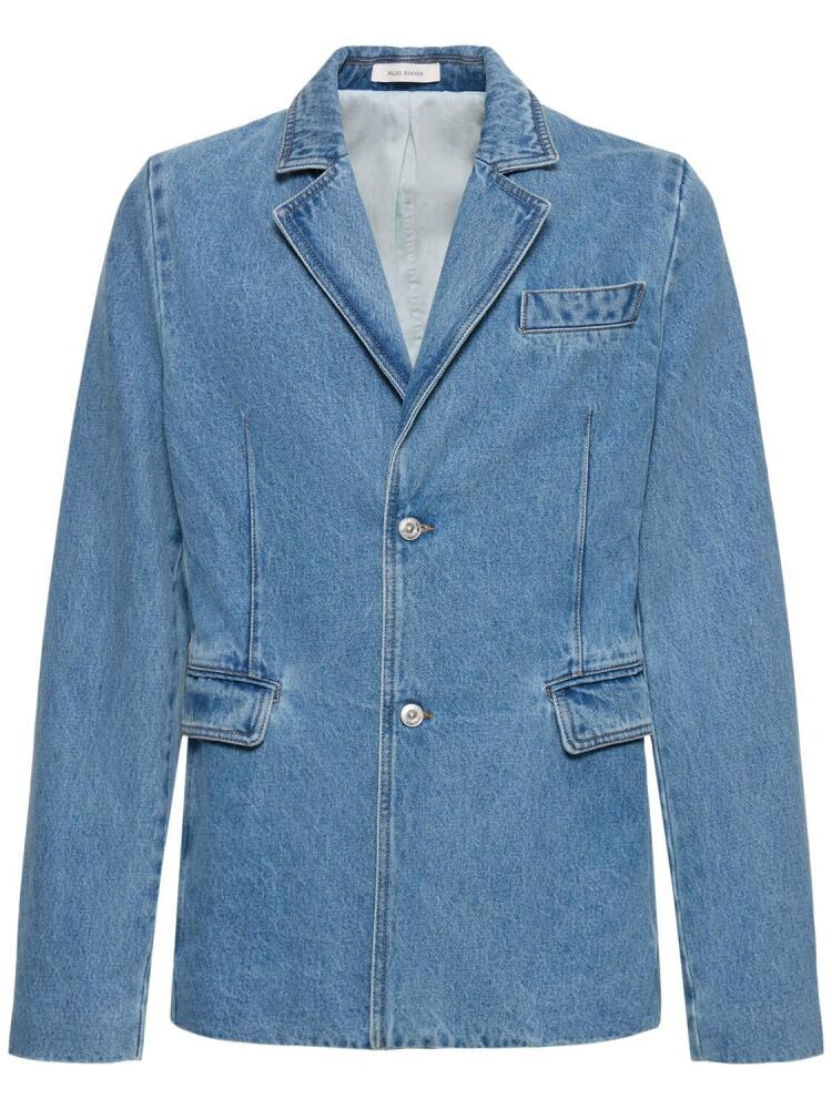 WALES BONNER Eternity Cotton Denim Blazer Cover