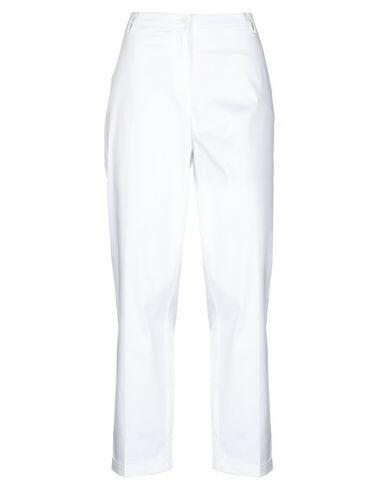 Cristinaeffe Woman Pants White Cotton, Elastane Cover