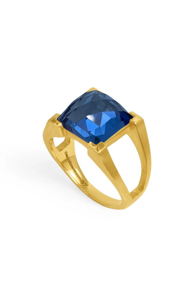 Dean Davidson Mini Plaza Simulated Tanzanite Ring in Midnight Blue/Gold Cover