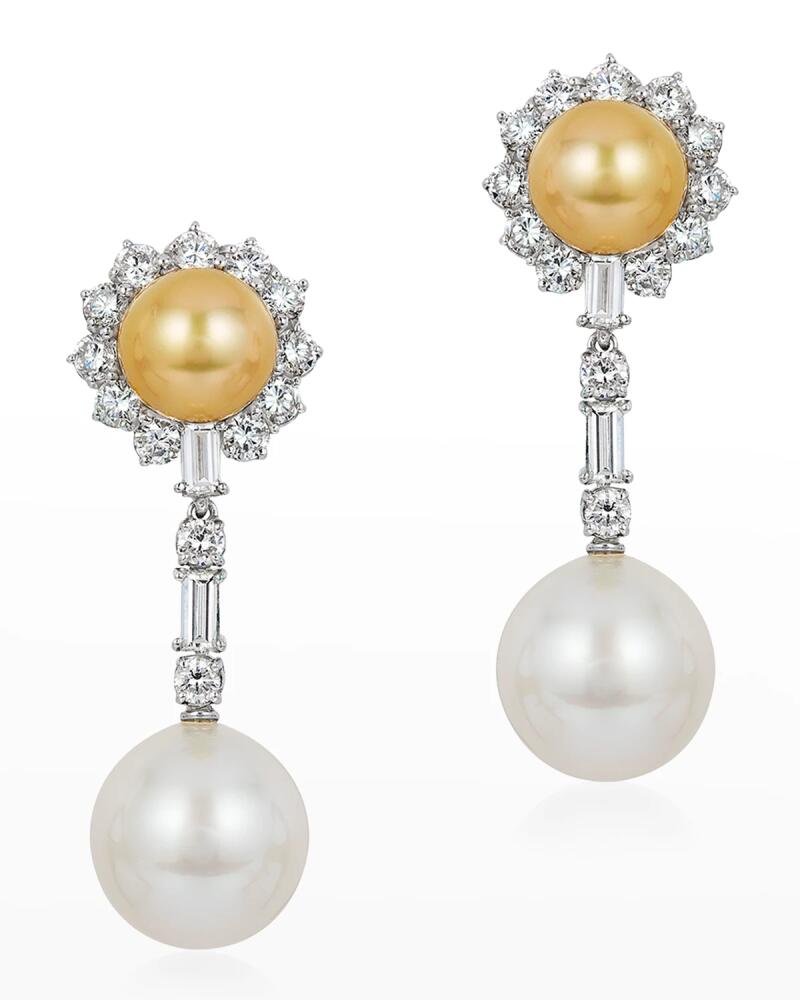 Andreoli Golden Pearl and Diamond Earrings Cover