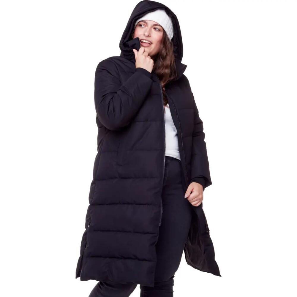 Alpine North KLUANE PLUS SIZE - Vegan Down Ultra Long Winter Parka in Black Cover