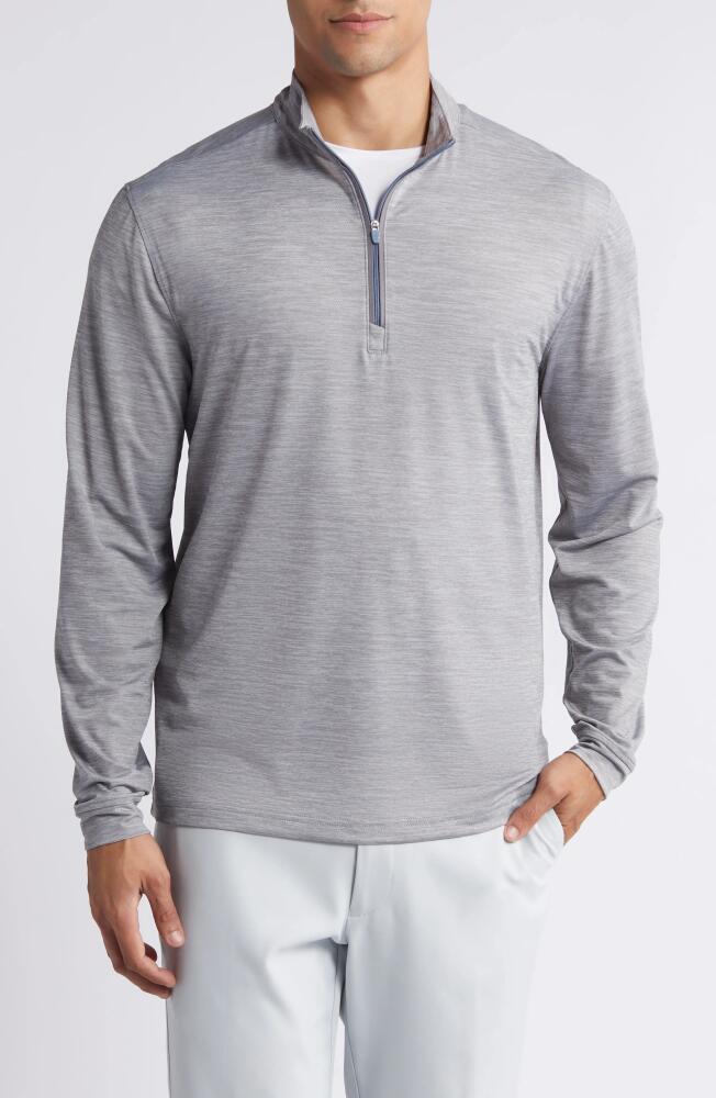 johnnie-O Glades Quarter Zip Pullover in Seal Cover