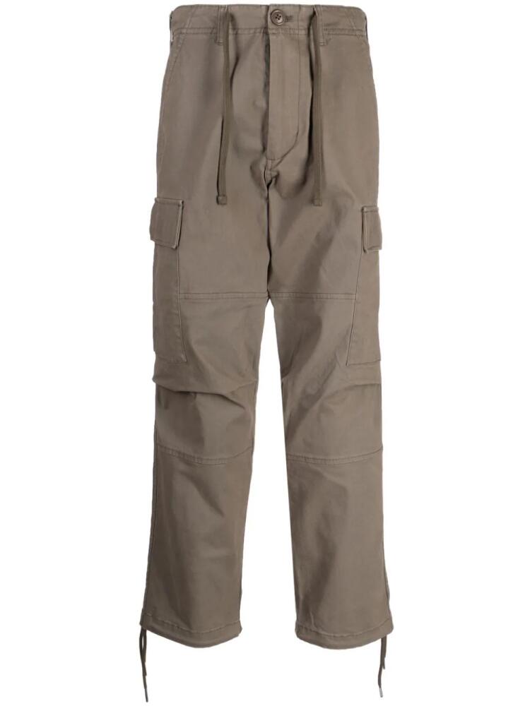 CHOCOOLATE logo-patch drawstring cargo trousers - Brown Cover