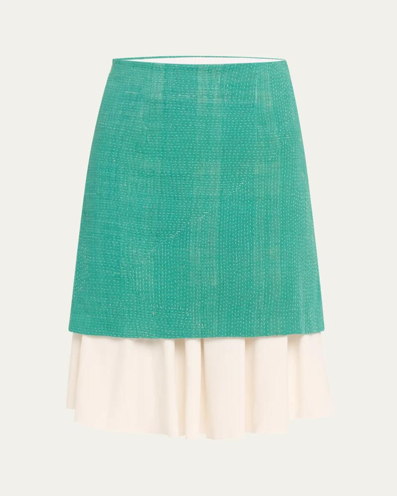 Wales Bonner Triumph Layered Mini Skirt Cover