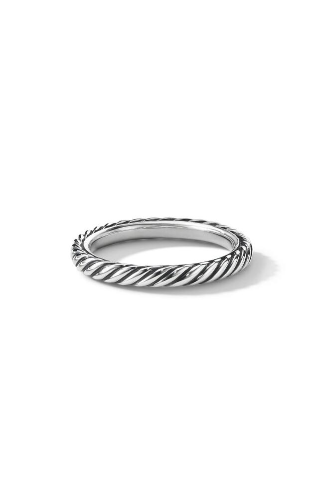 David Yurman Cable Collectibles® Stack Ring in Sterling Silver, 3mm Cover