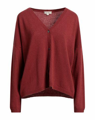 Crossley Woman Cardigan Brick red Wool, Cashmere Cover