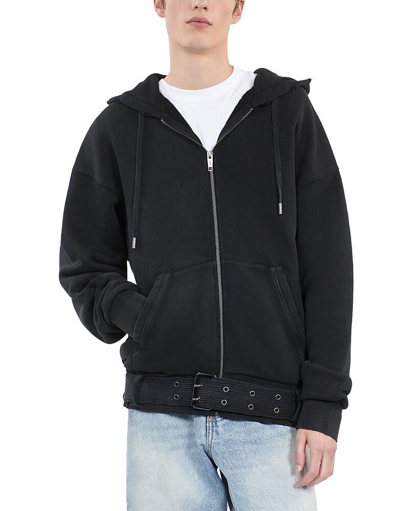 The Kooples Cotton Belted Full Zip Hoodie Cover