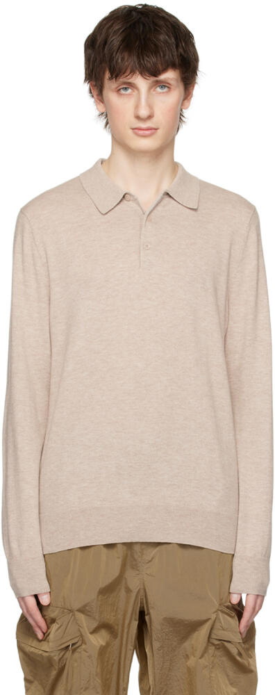 Filippa K Beige Spread Collar Polo Cover