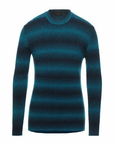 Roberto Collina Man Sweater Deep jade Merino Wool, Nylon, Elastane Cover