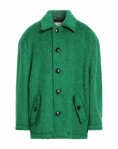 Marni Man Coat Green Synthetic fibers, Wool, Mohair wool, Alpaca wool Cover