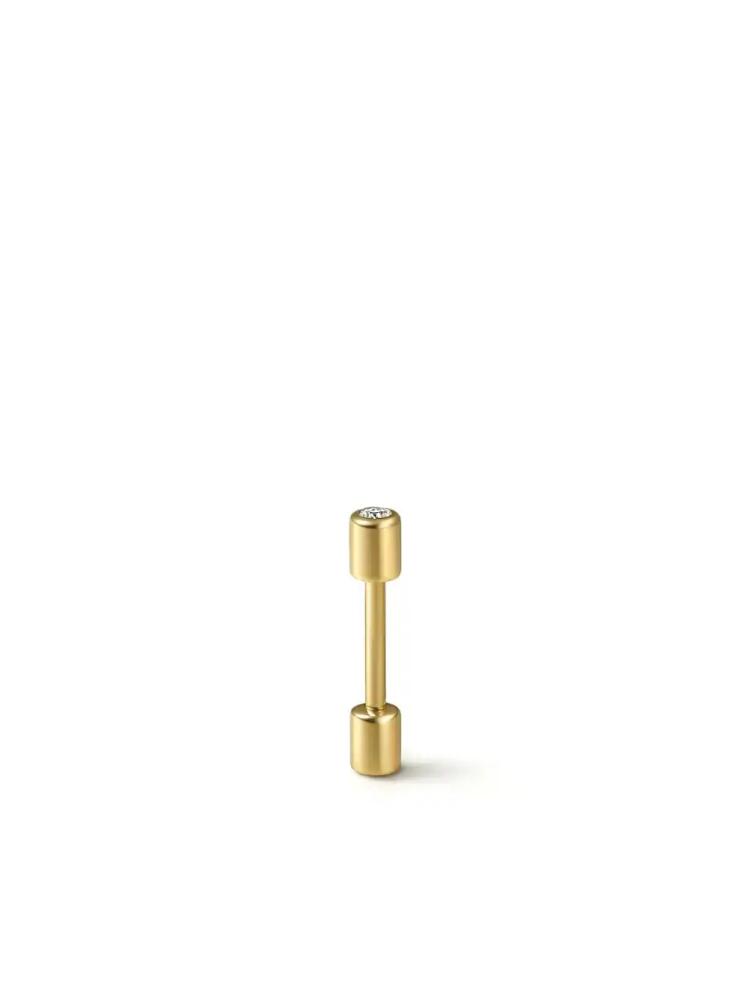 Shihara 18kt yellow gold Twist Pin 01 diamond earring Cover