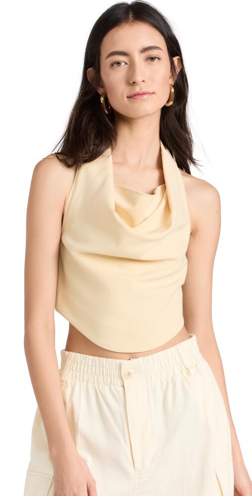 ROKH Halter Neck Top Lemon Cover