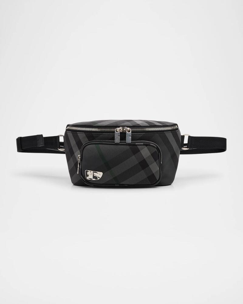 Burberry Men's Grid Belt Bag Cover