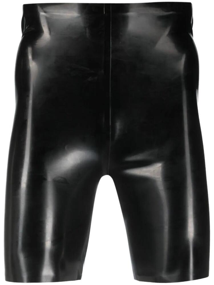 Maison Margiela latex biker shorts - Black Cover