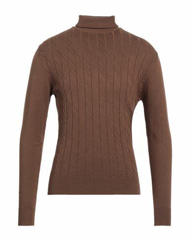 Primo Emporio Man Turtleneck Brown Viscose, Nylon Cover