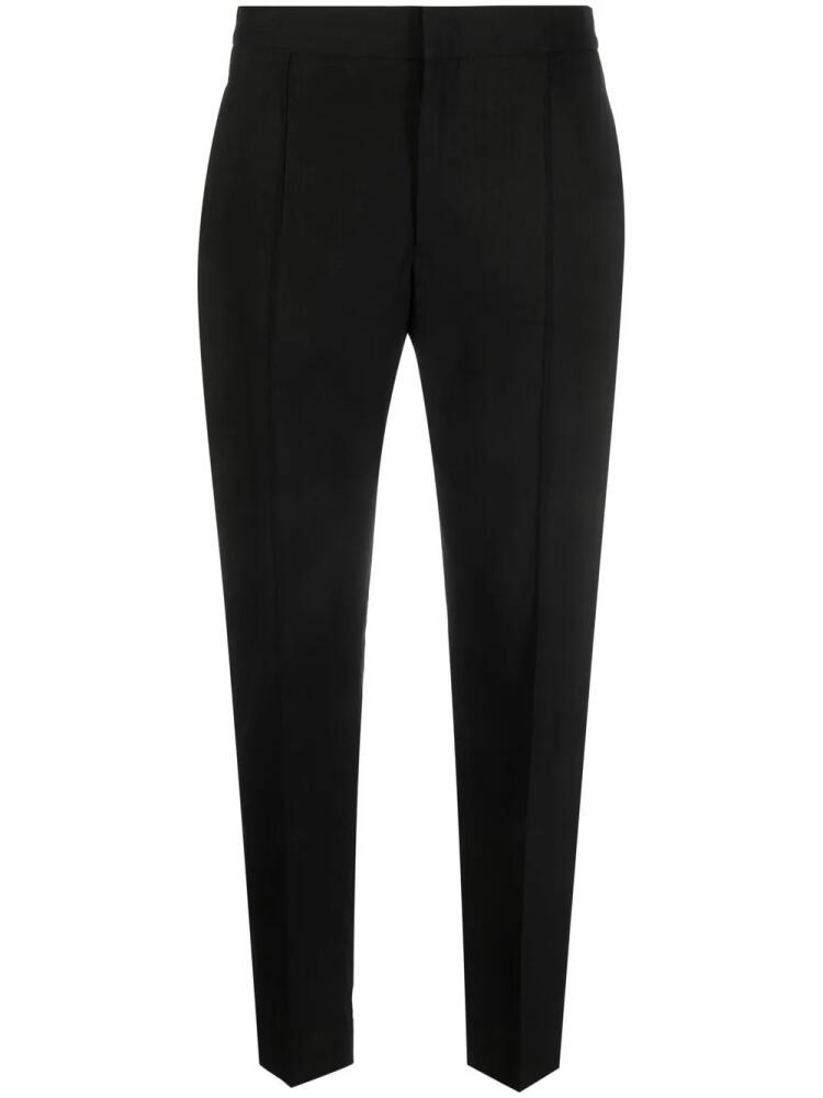 ISABEL MARANT pleat-detail cropped trousers - Black Cover