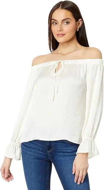 Paige Ayanna Blouse (White) Women's Clothing Cover