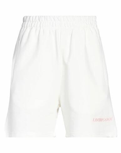 Livincool Woman Shorts & Bermuda Shorts White Cotton Cover