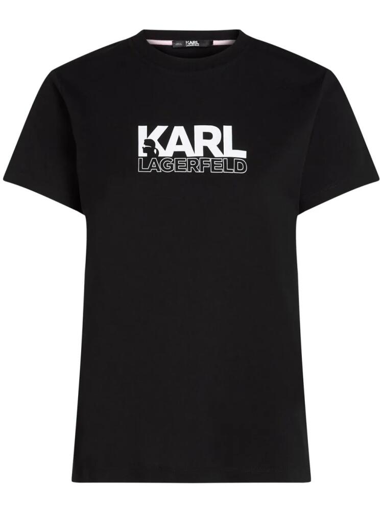 Karl Lagerfeld stack-logo T-shirt - Black Cover