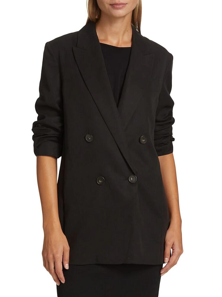 Vince Women's Double Breasted Oversized Blazer - Black Cover