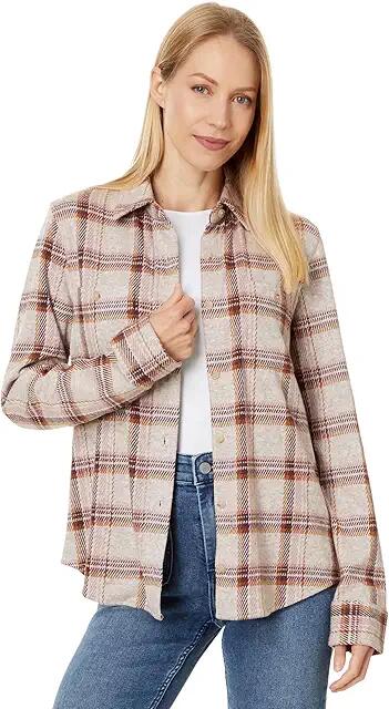 Faherty Legend Sweater Shirt (Cranberry Haze) Women's Clothing Cover