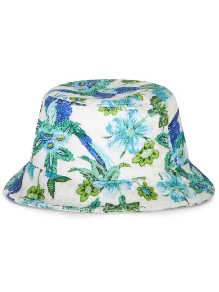 ETRO tropical-print bucket hat - White Cover