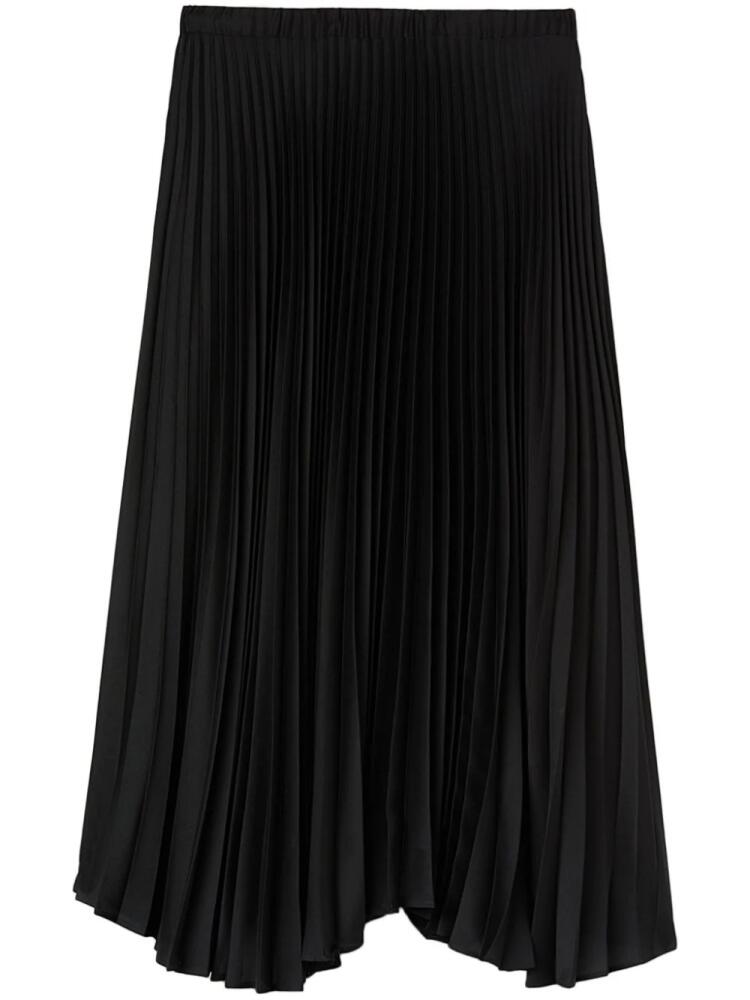 Jil Sander high-waist pleated midi skirt - Black Cover