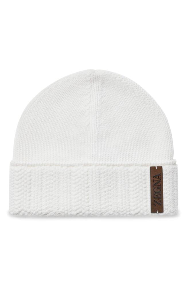 ZEGNA Cashmere Beanie in Light Grey Cover