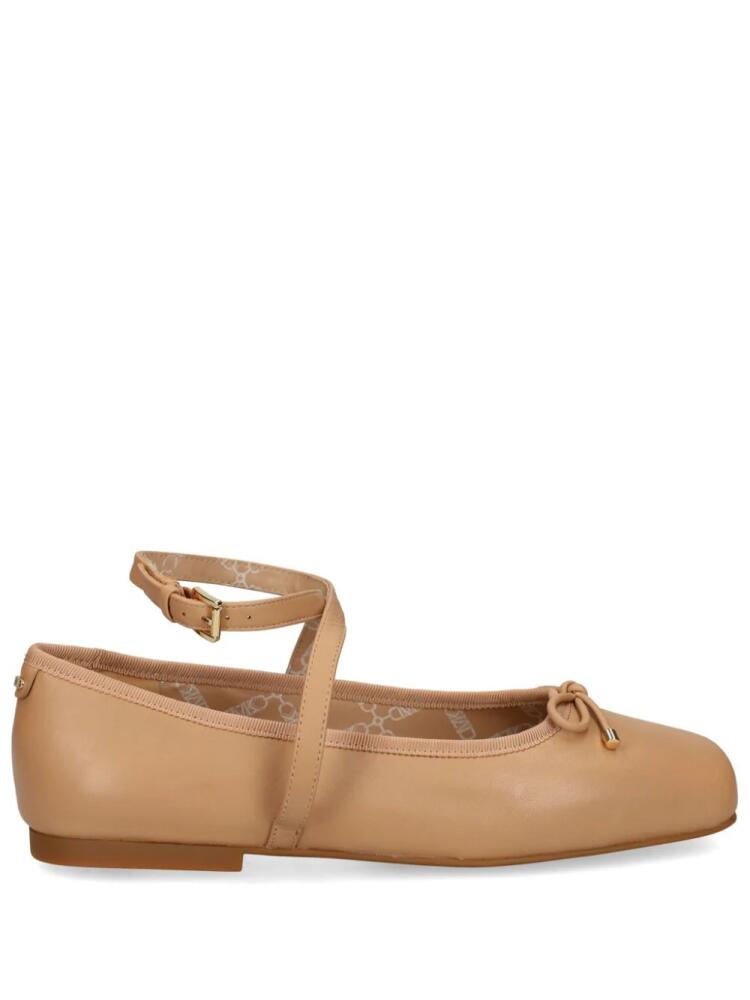 Michael Michael Kors Alice leather ballerina shoes - Neutrals Cover