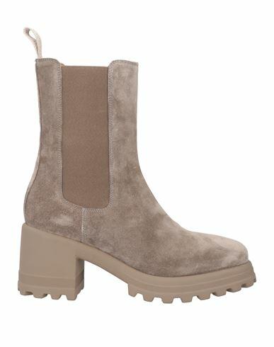 Voile Blanche Woman Ankle boots Dove grey Leather Cover