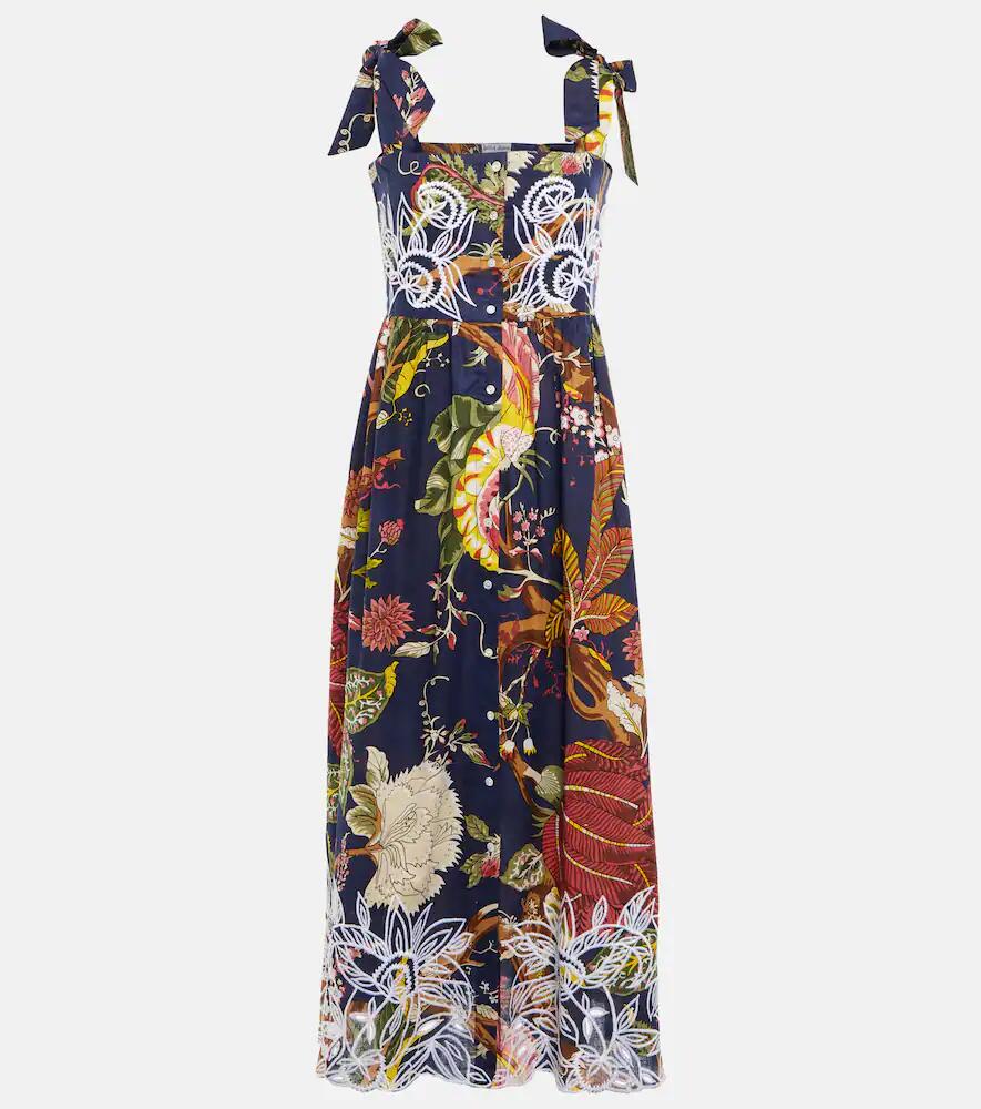 Juliet Dunn Printed cotton midi dress Cover