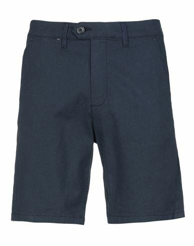 Selected Homme Slhmiles Flex Linen Shorts W Man Shorts & Bermuda Shorts Midnight blue Organic cotton, Linen, Elastane Cover