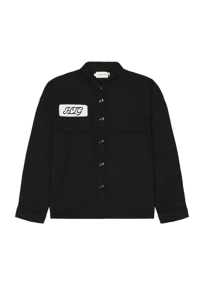 Honor The Gift Long Sleeve Work Shirt in Black Cover