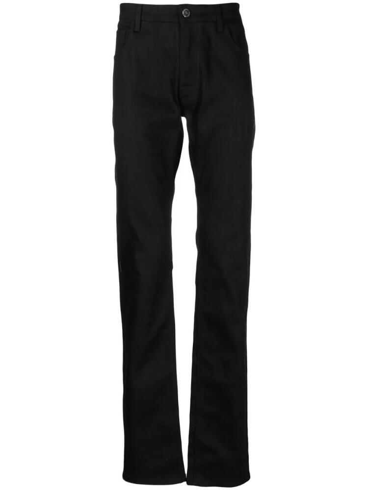 Raf Simons logo-patch trousers - Black Cover