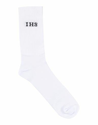 Ihs Man Socks & Hosiery White Cotton, Elastane Cover