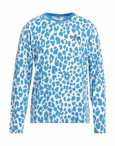 Moschino Man Undershirt Azure Cotton, Elastane Cover