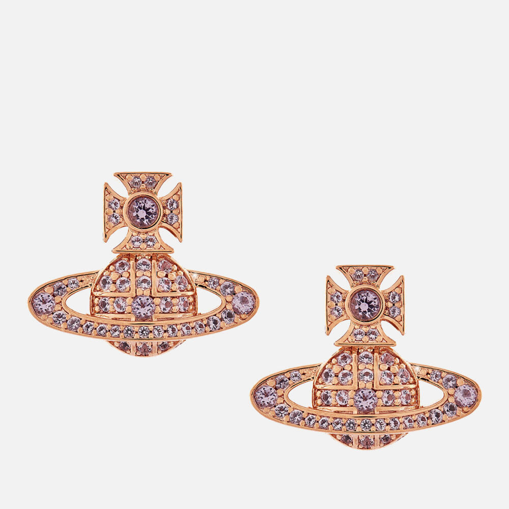 Vivienne Westwood Carmela Bas Relief Rose Gold-Tone Earrings Cover