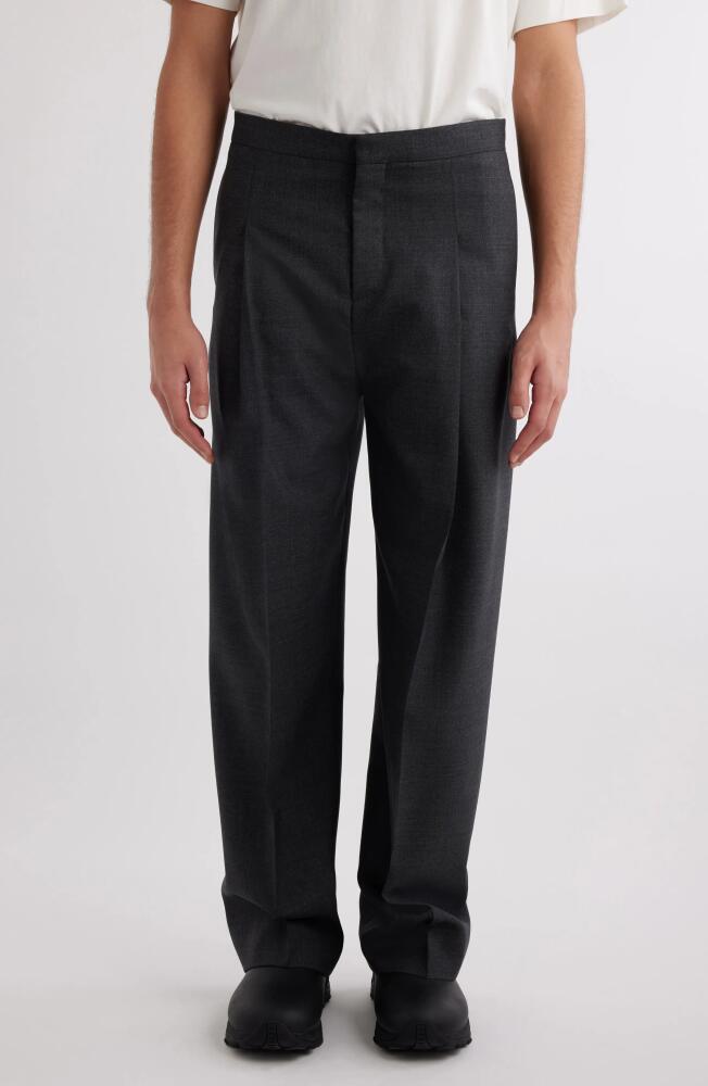 Givenchy Pleated Wool Pants in Dark Grey Cover