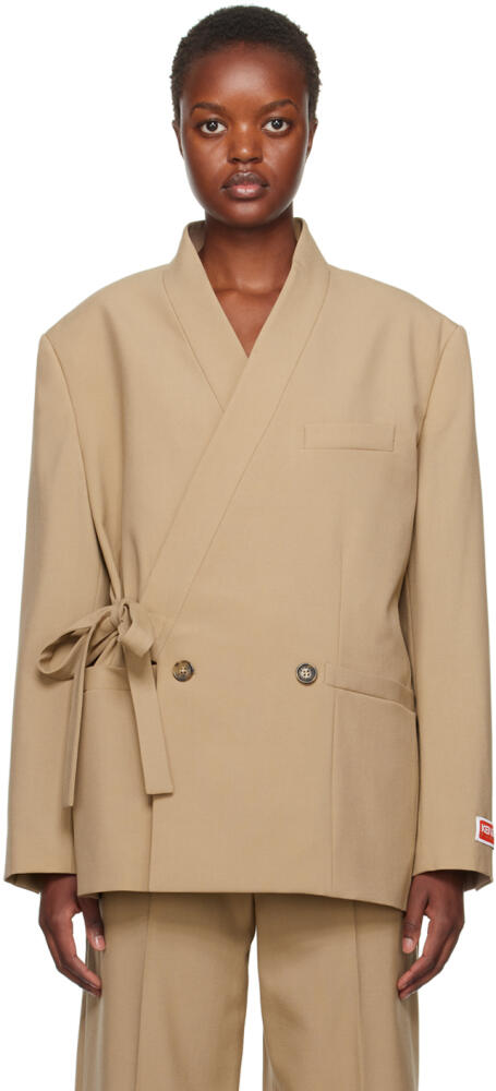 Kenzo Beige Kimono Blazer Cover