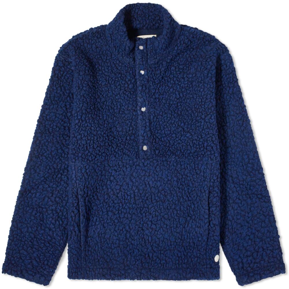 Folk Men's Boxy Funnel Fleece in Navy Cover