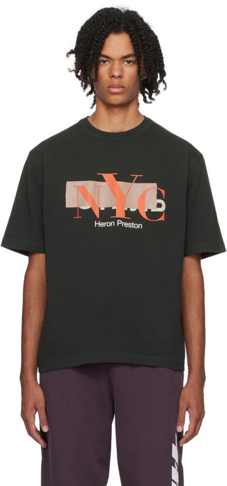 Heron Preston Black 'NYC' Censored T-Shirt Cover