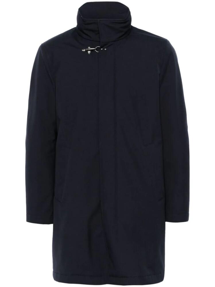 Fay Gancini-buckle coat - Blue Cover