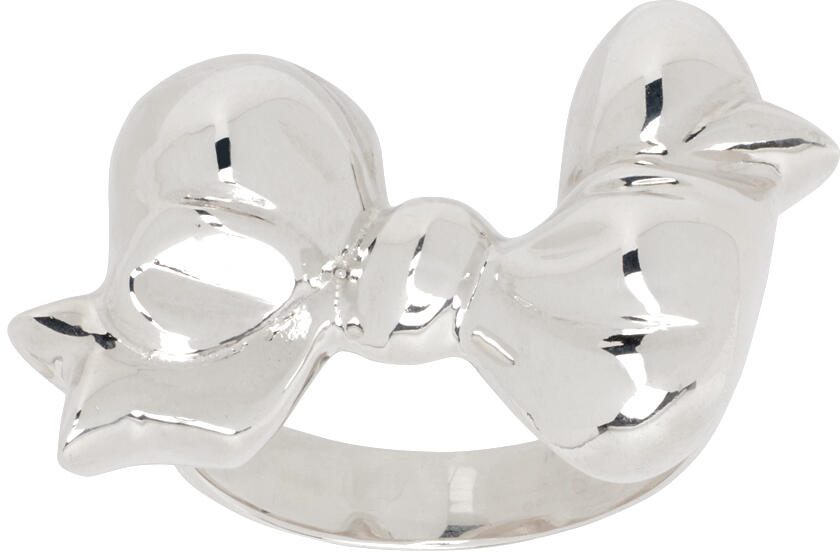 Mondo Mondo Silver Big Bow Ring Cover