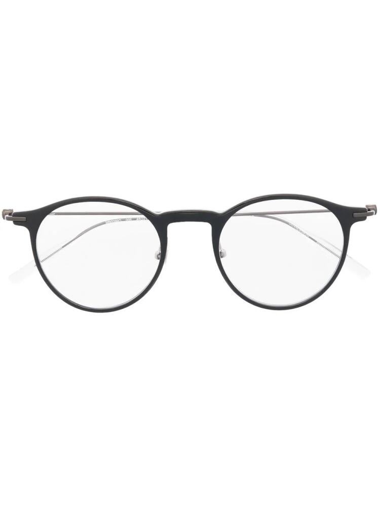 Montblanc MB0099O round-frame glasses - Black Cover