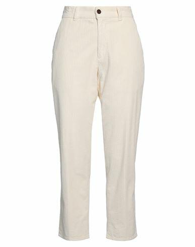 Pt Torino Woman Pants Cream Cotton, Elastane Cover