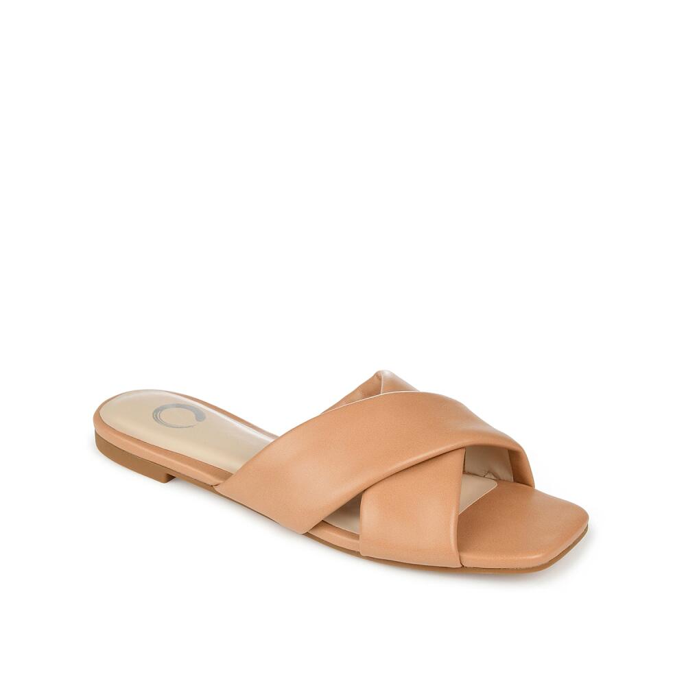 Journee Collection Carlotta Slide Sandal | Women's | Light Brown Cover