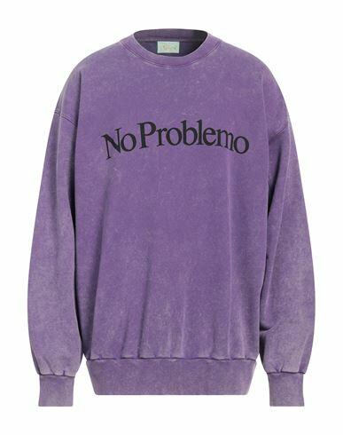 Aries Man Sweatshirt Purple Cotton Cover