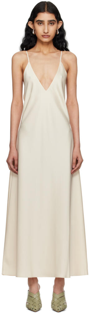 LESET Off-White Barb Maxi Dress Cover